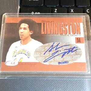 Shaun Livingston Sage Bronze Rookie Autograph Peoria Central NBA Golden State